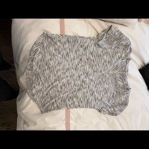 Lululemon White and Gray Top